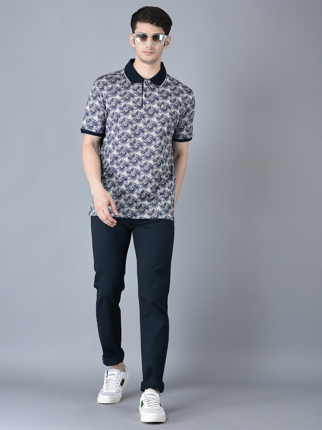 Canoe Men Casual Color Cotton Fabric Button Closure Faded