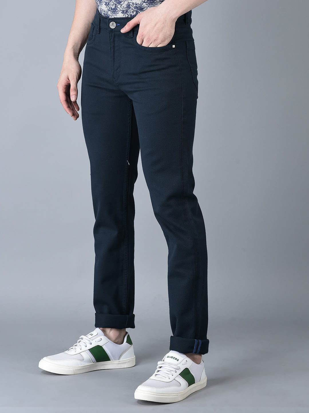 Canoe Men Casual Color Cotton Fabric Button Closure Faded