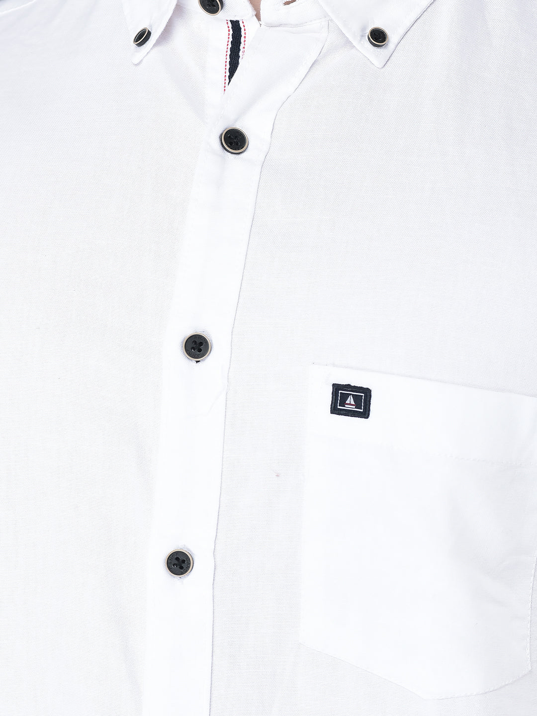 Canoe Men Casual Shirt White Color Cotton Fabric Button Closure Solid