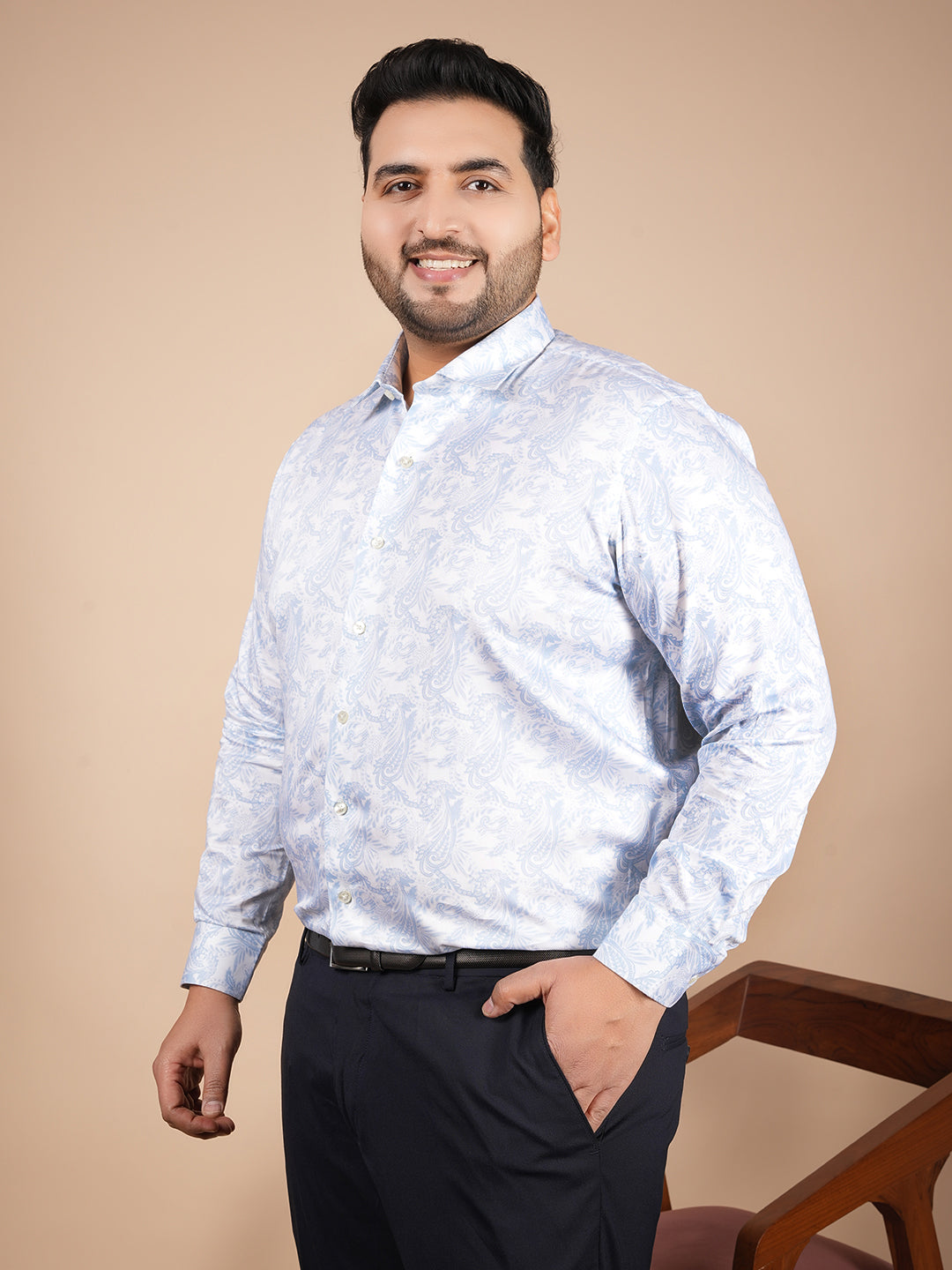 Premium 100% Cotton Printed Shirt for Men – Soft, Breathable & Stylish