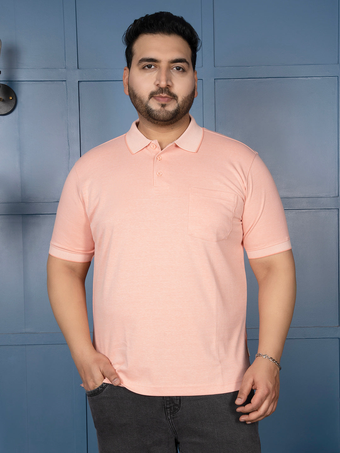 Men’s Solid Polo T-Shirt