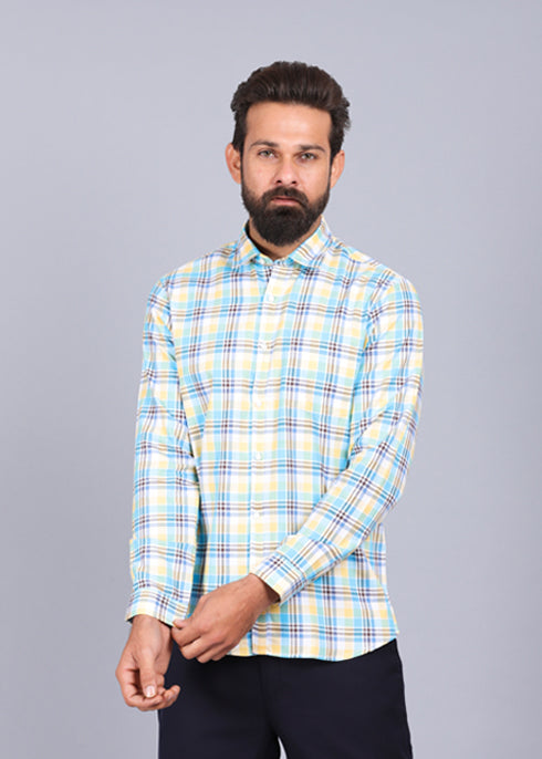 canoe full sleeve shirt, best casual shirts for men, latest shirts for men, mens shirt, gents shirt, trending shirts for men, mens shirts online, low price shirting, men shirt style, new shirts for men, cotton shirt, full shirt for men, collection of shirts, checkered shirt, casual shirt, smart fit, yellow shirt