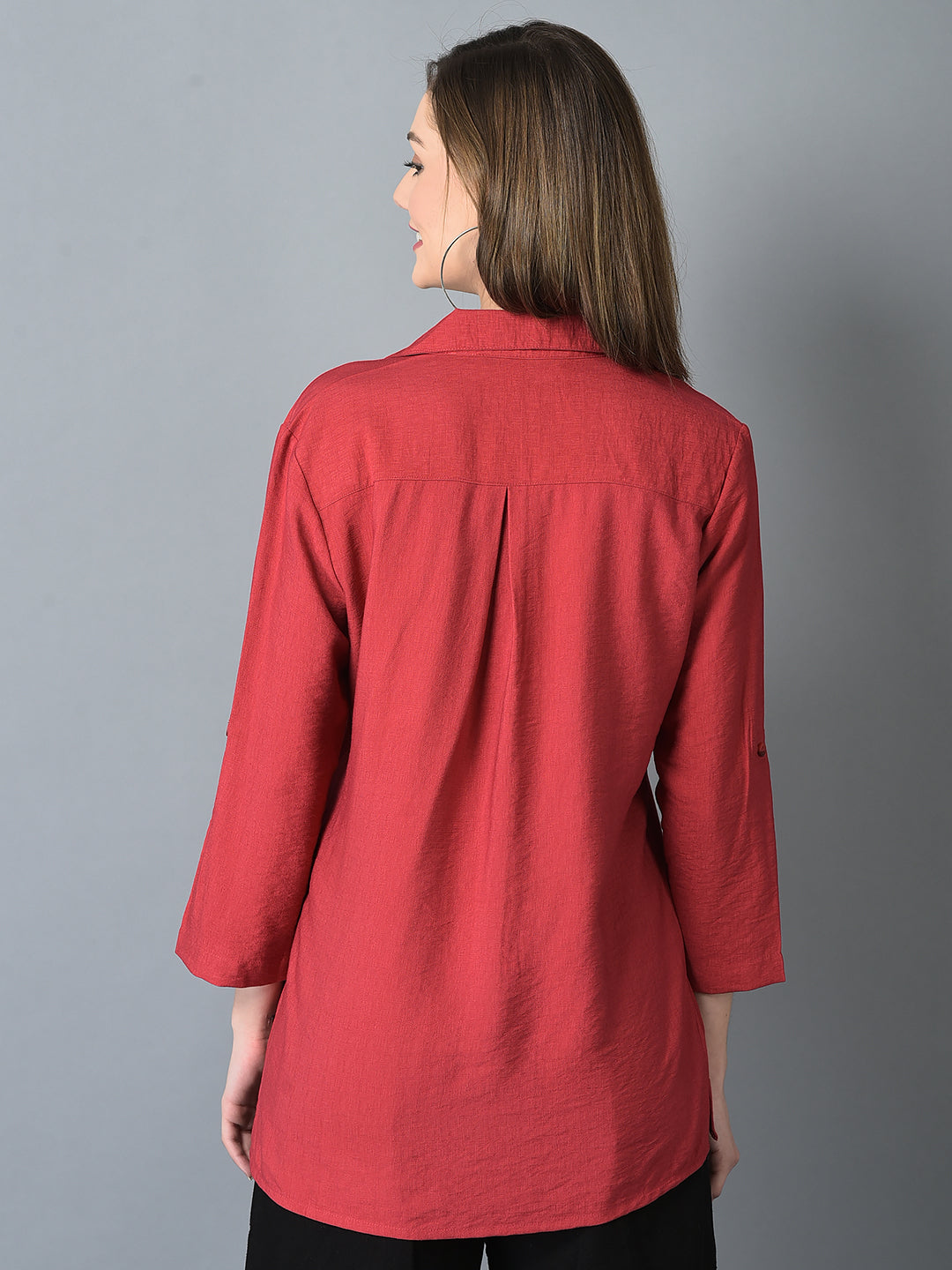 Canoe Women Full Button Placket Shirt