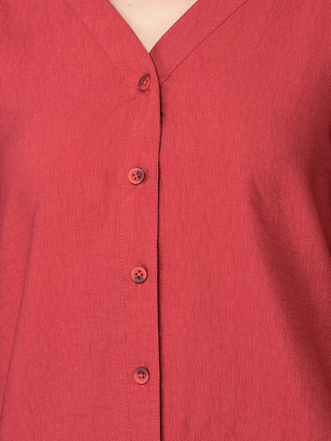 Canoe Women Full Button Placket Shirt