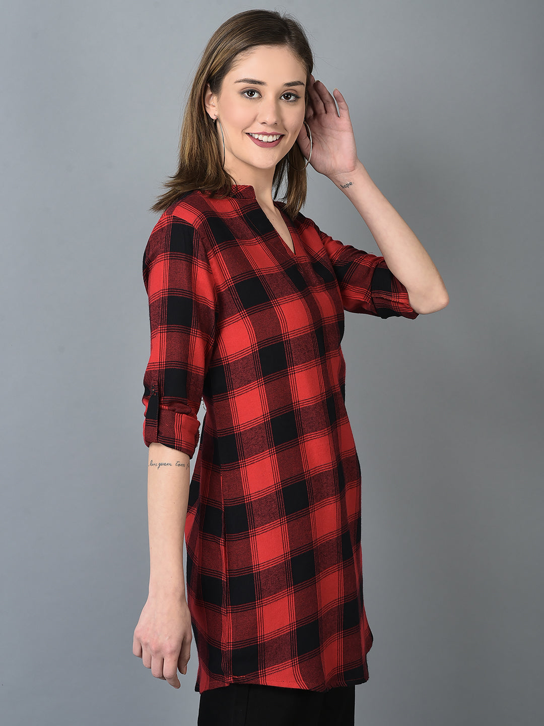 Canoe Women Flawless Fit Red Color Shirt