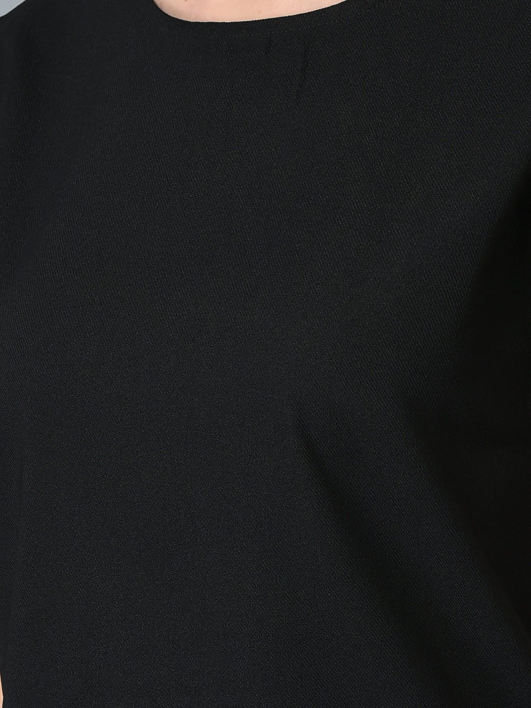 Canoe Women Light Weight Black Color T-Shirt