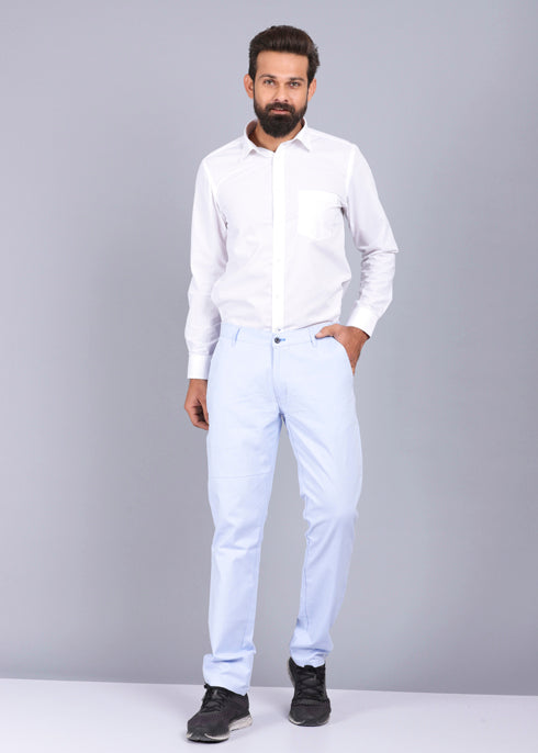 sky blue trousers, gents trouser, trouser pants for men, casual trouser, men trouser, gents pants, men's casual trousers, trending men trouser, canoe