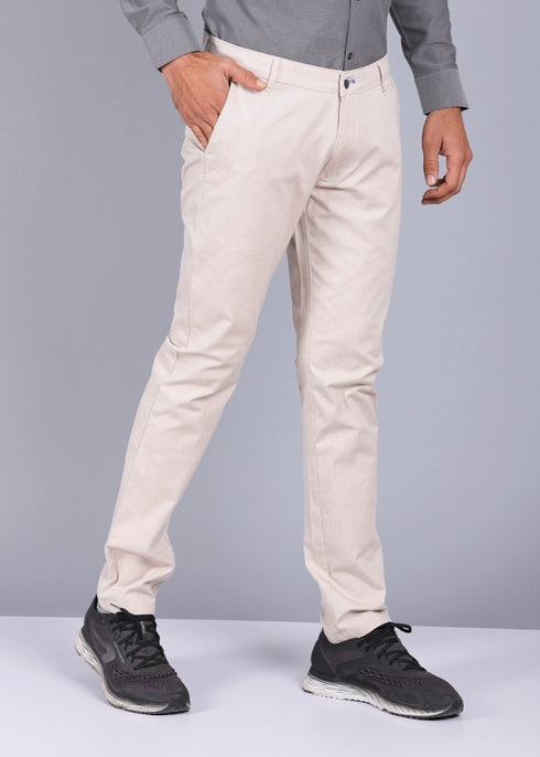 trouser for men, trouser pants for men, best trousers for men, male trousers, stylish trousers, mens beige color trouser, canoe casual trouser
