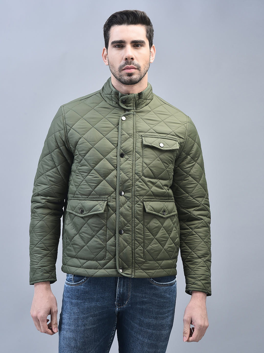 Canoe Men Full Sleeve Bomber Jacket