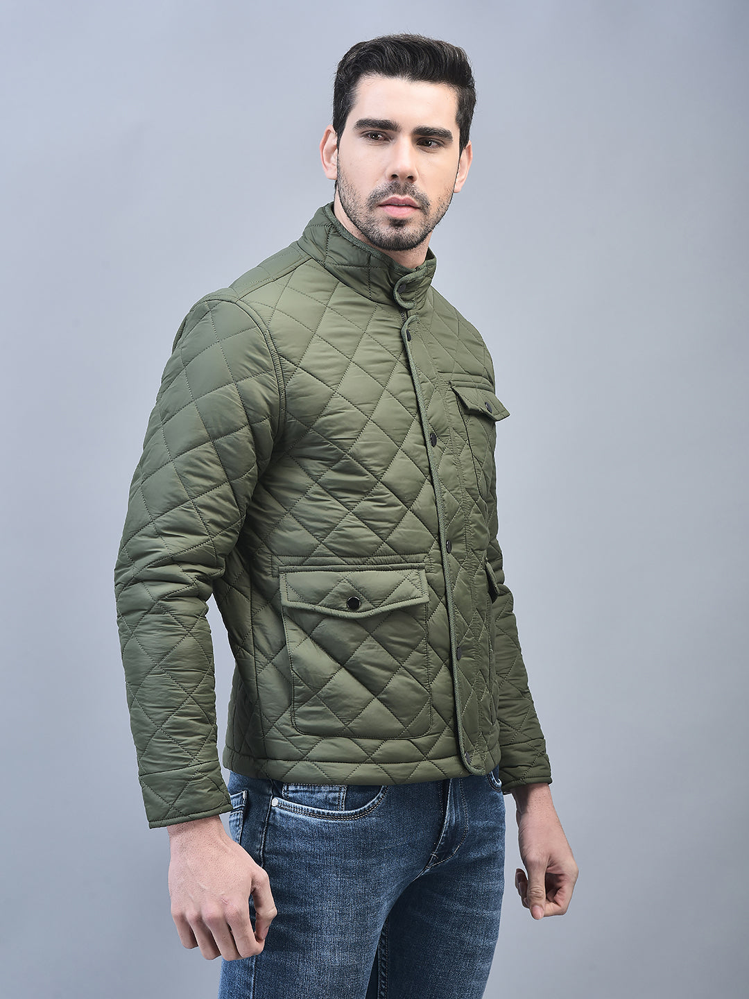 Canoe Men Full Sleeve Bomber Jacket