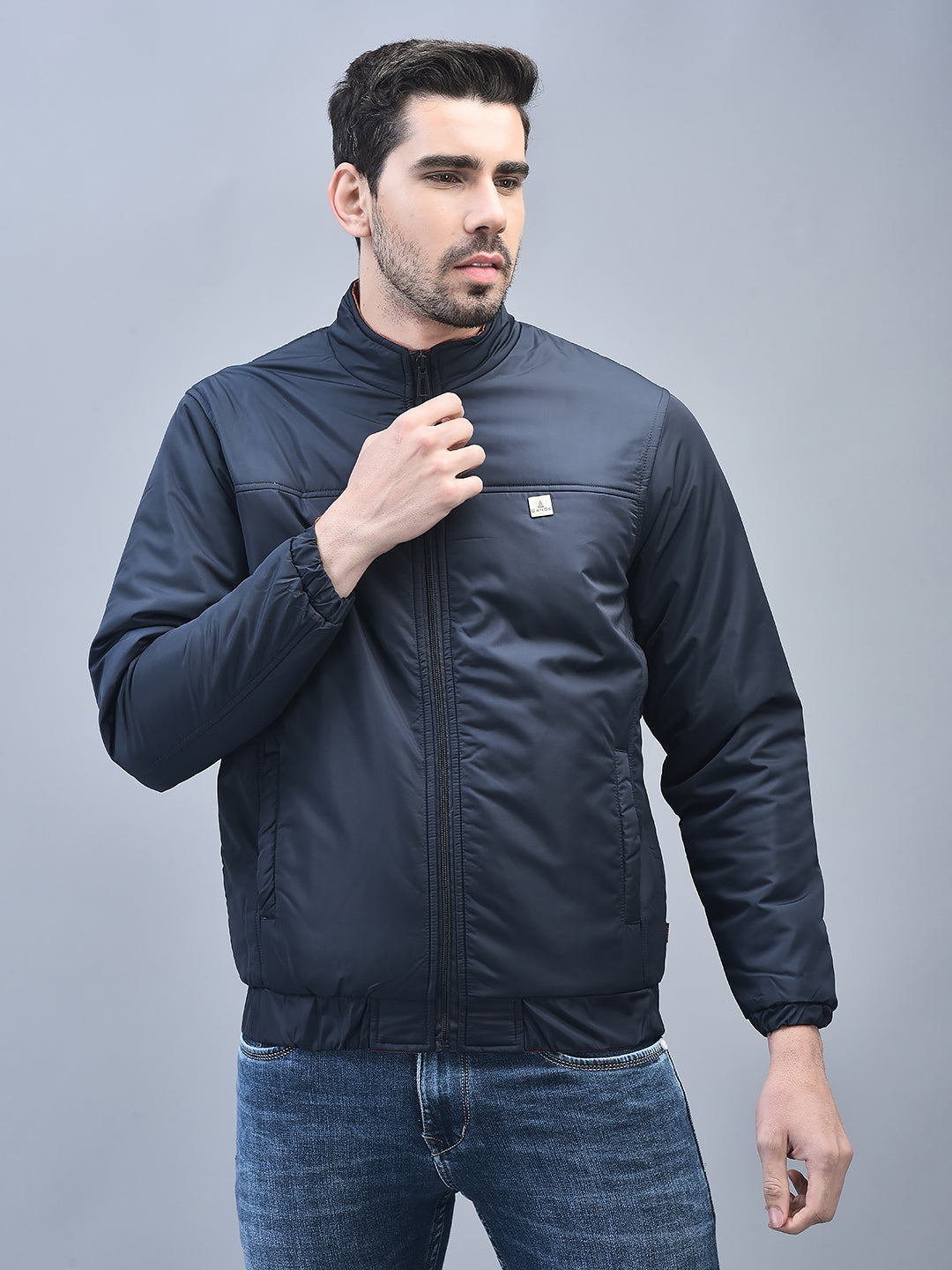 Canoe Men Full Sleeve Bomber Jacket