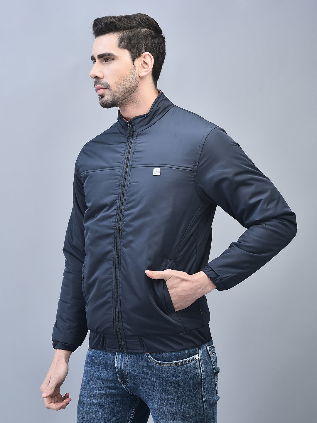 Canoe Men Full Sleeve Bomber Jacket