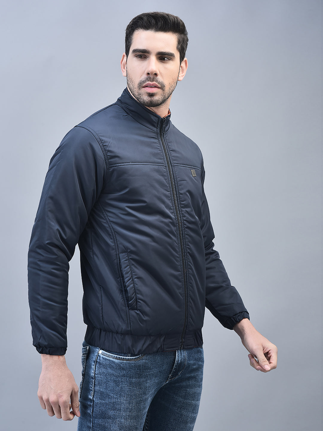 Canoe Men Full Sleeve Bomber Jacket