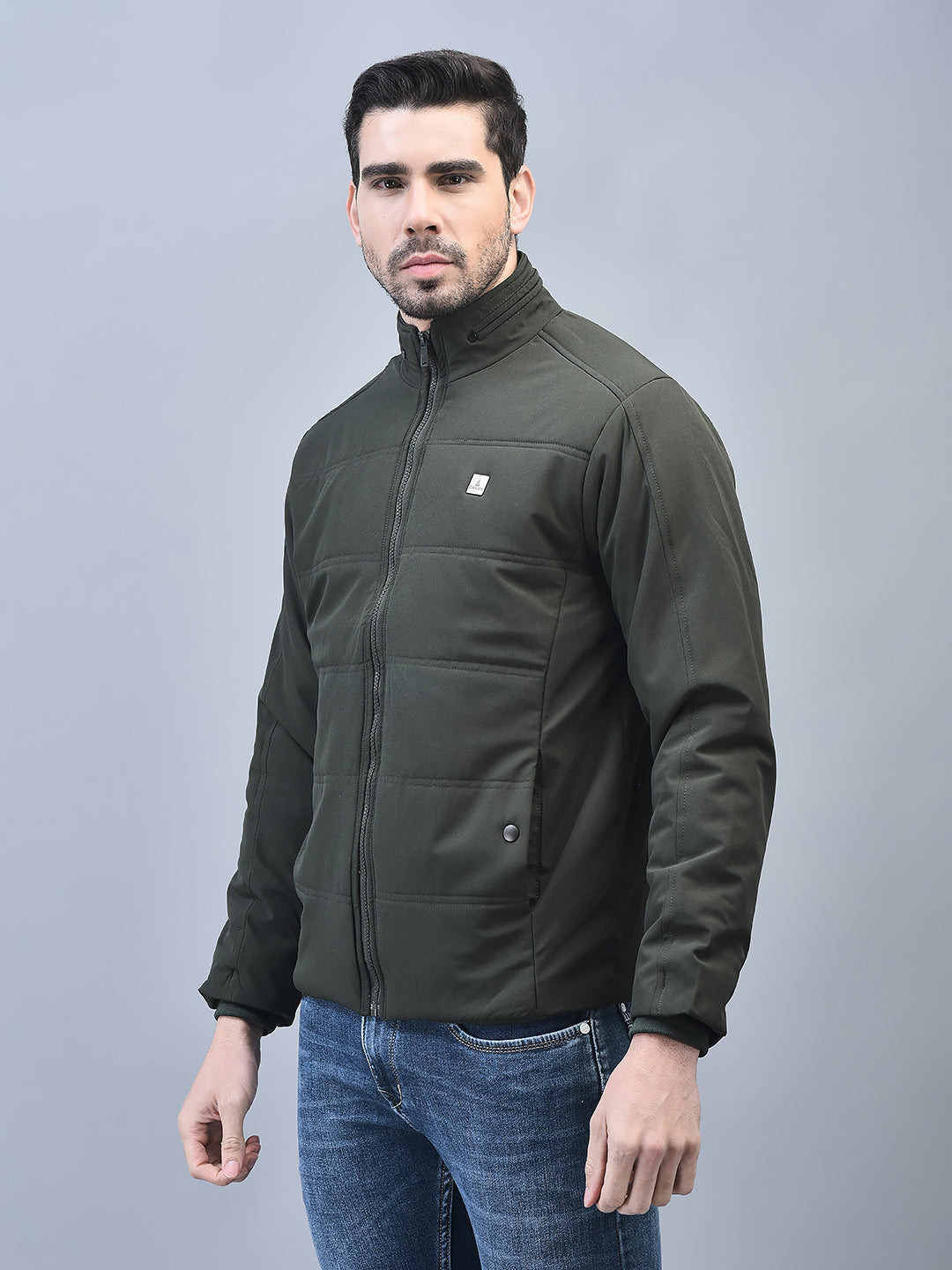 Canoe Men Full Sleeve Bomber Jacket