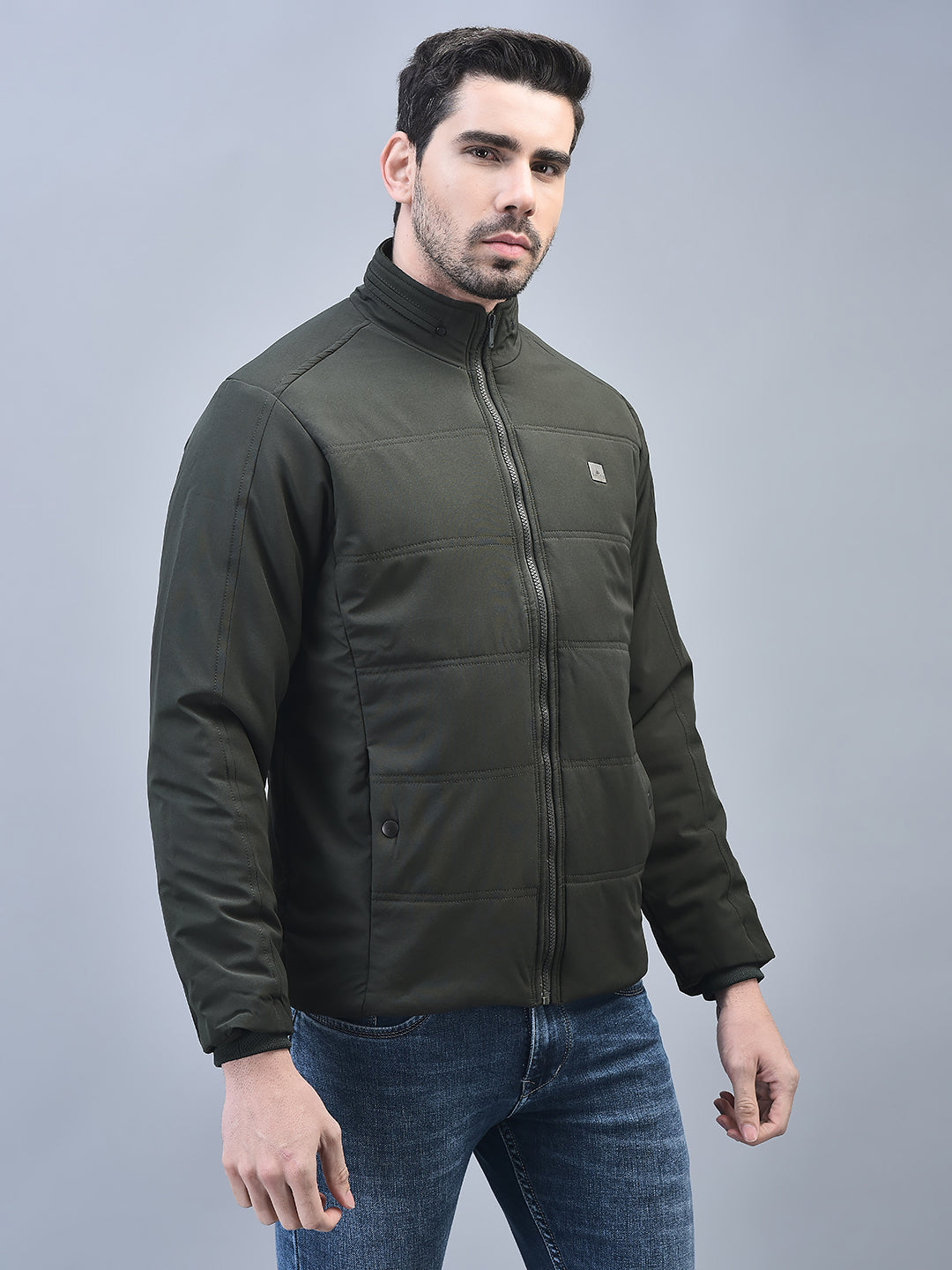 Canoe Men Full Sleeve Bomber Jacket