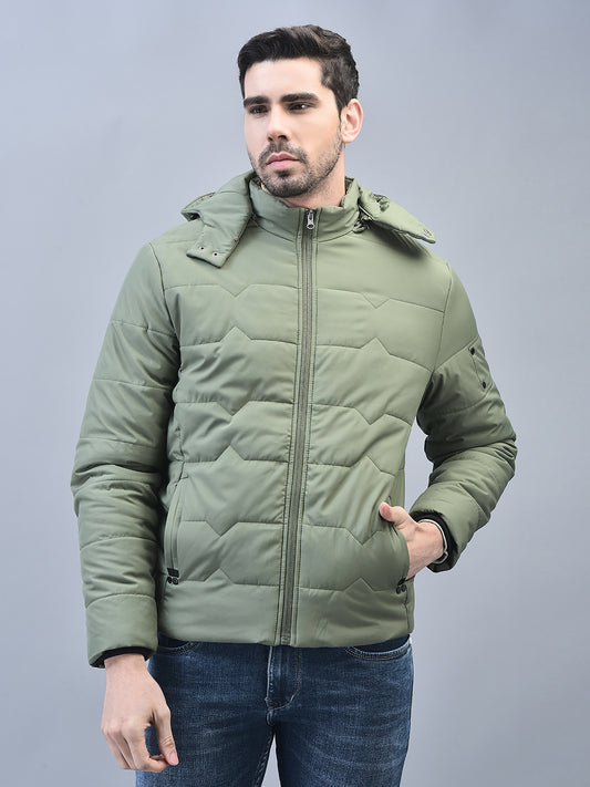 Canoe Men Full Sleeve Bomber Jacket