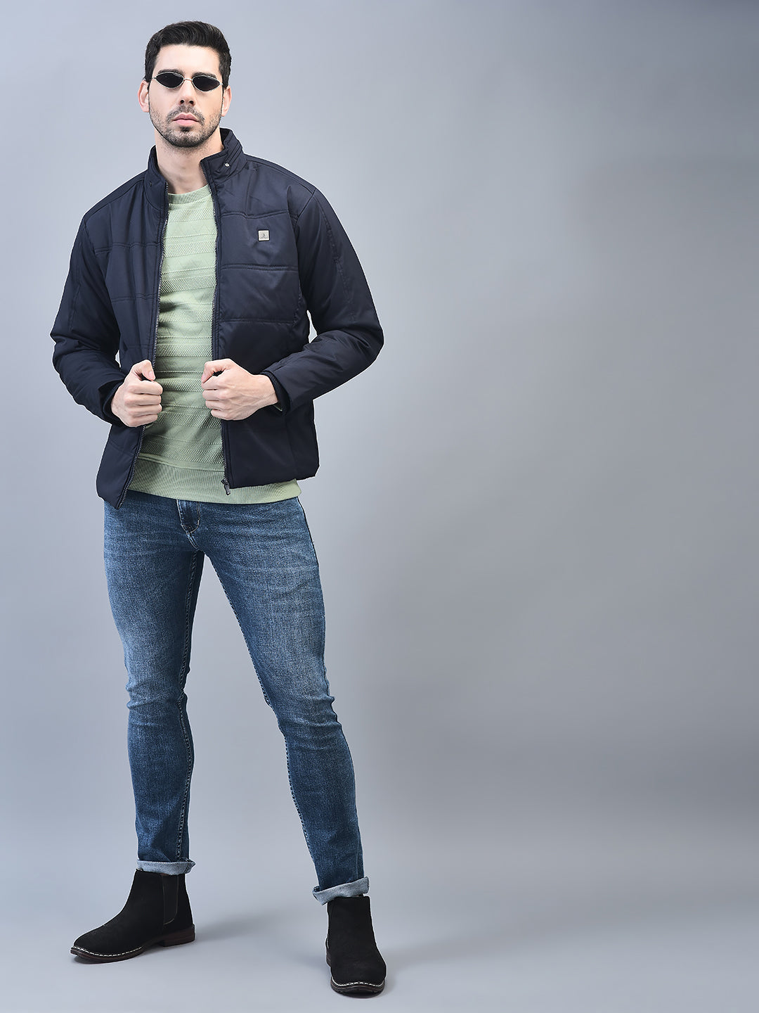 Canoe Men Full Sleeve Bomber Jacket