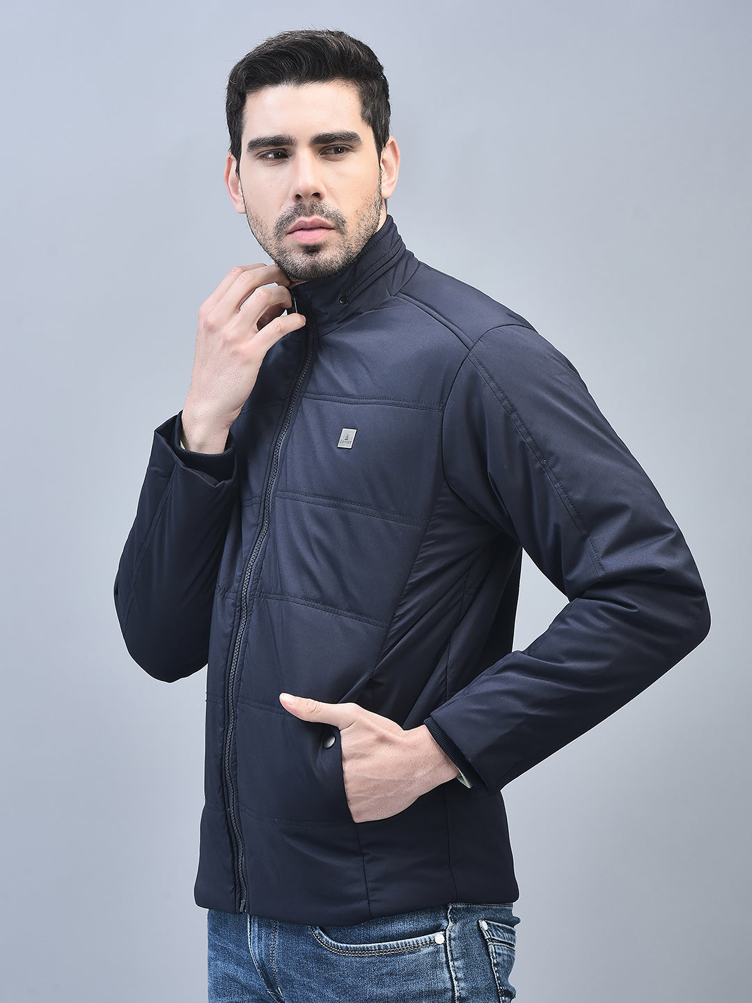 Canoe Men Full Sleeve Bomber Jacket