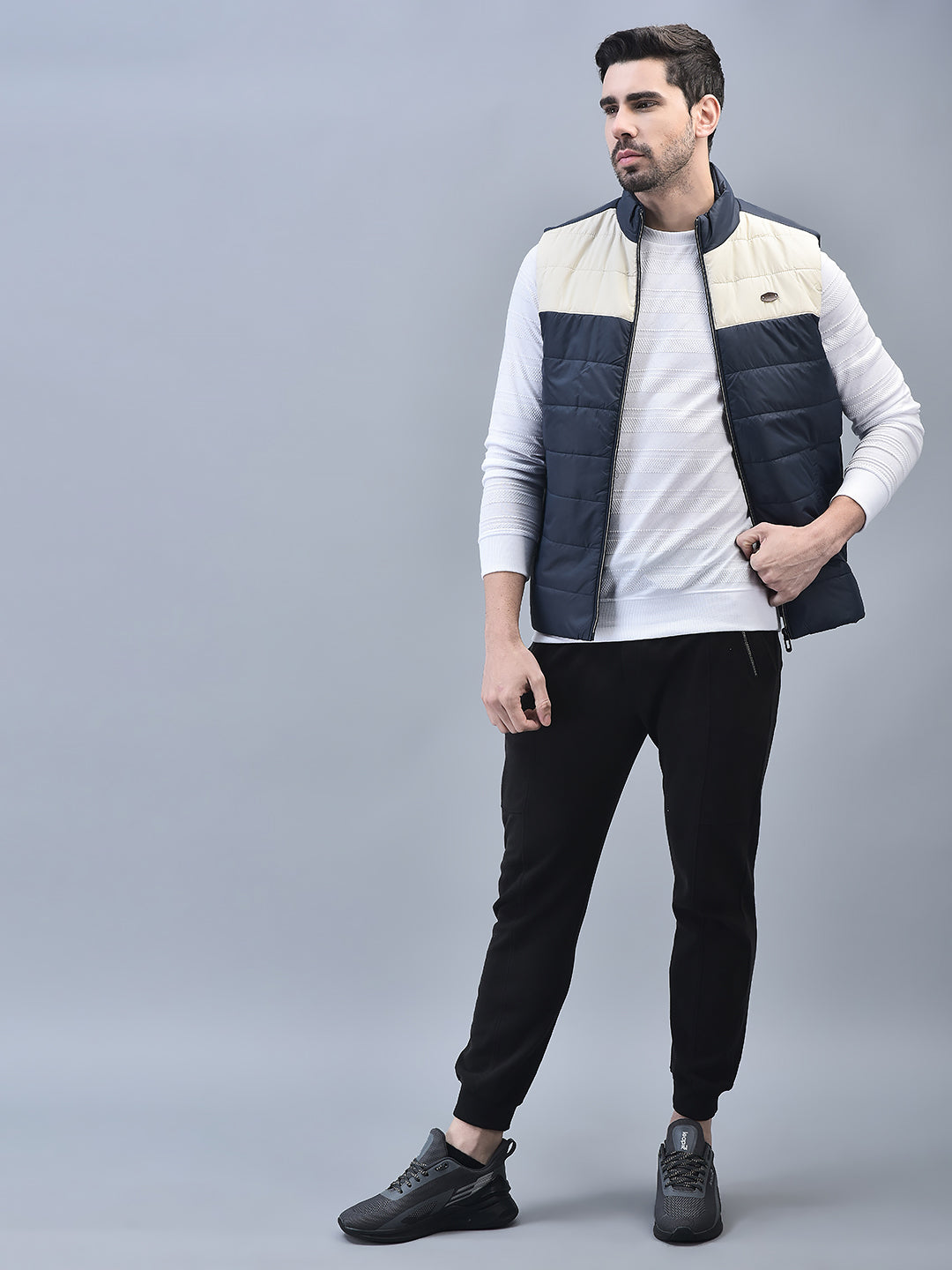 Canoe Men Sleeveless Bomber Jacket