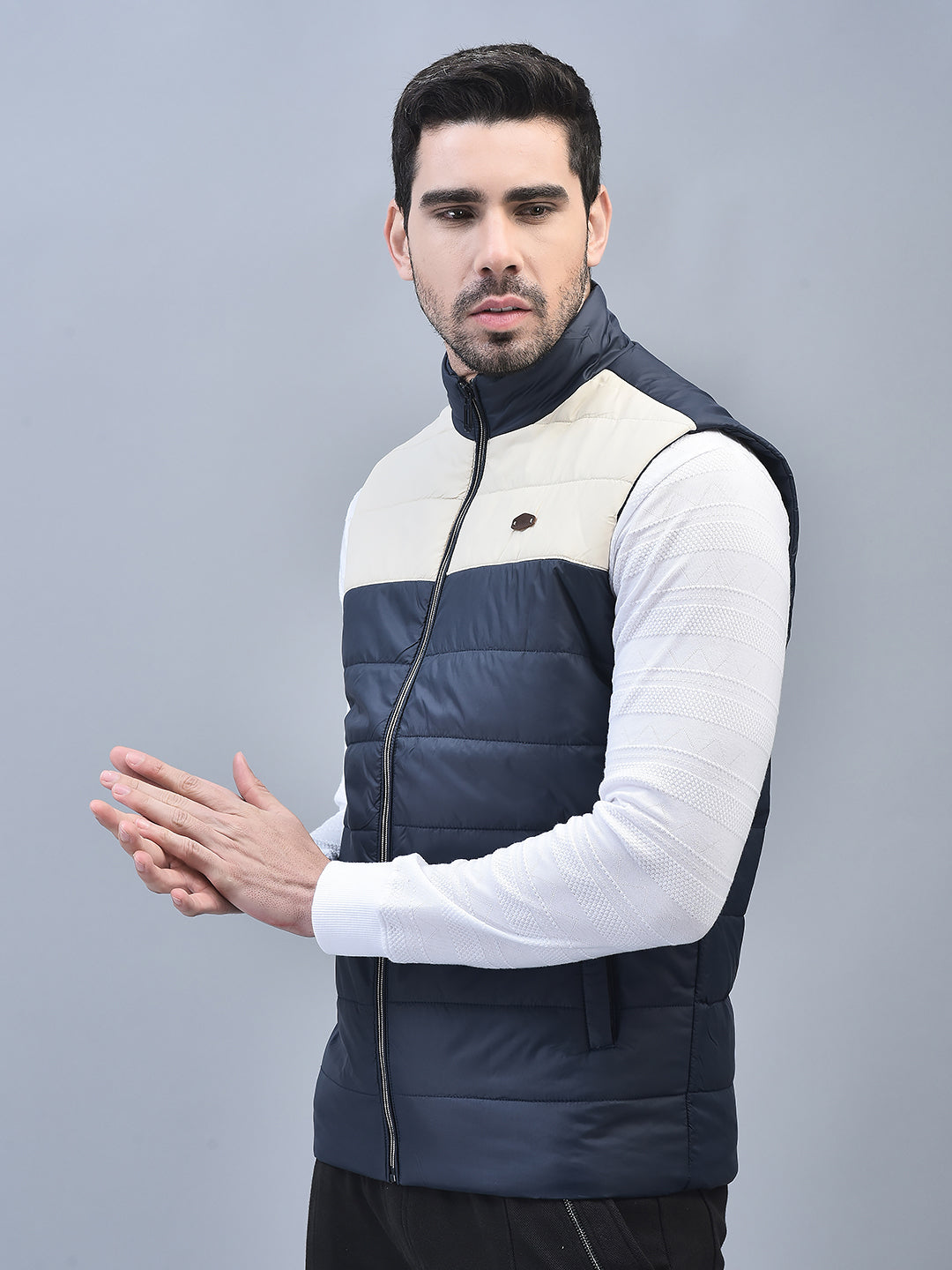 Canoe Men Sleeveless Bomber Jacket