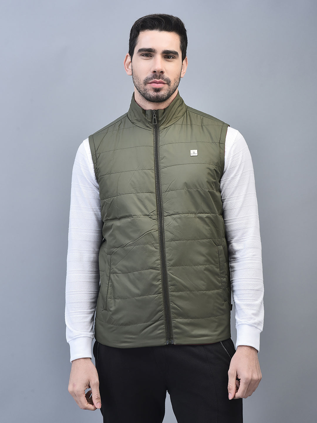 Canoe Men Sleeveless Bomber Jacket