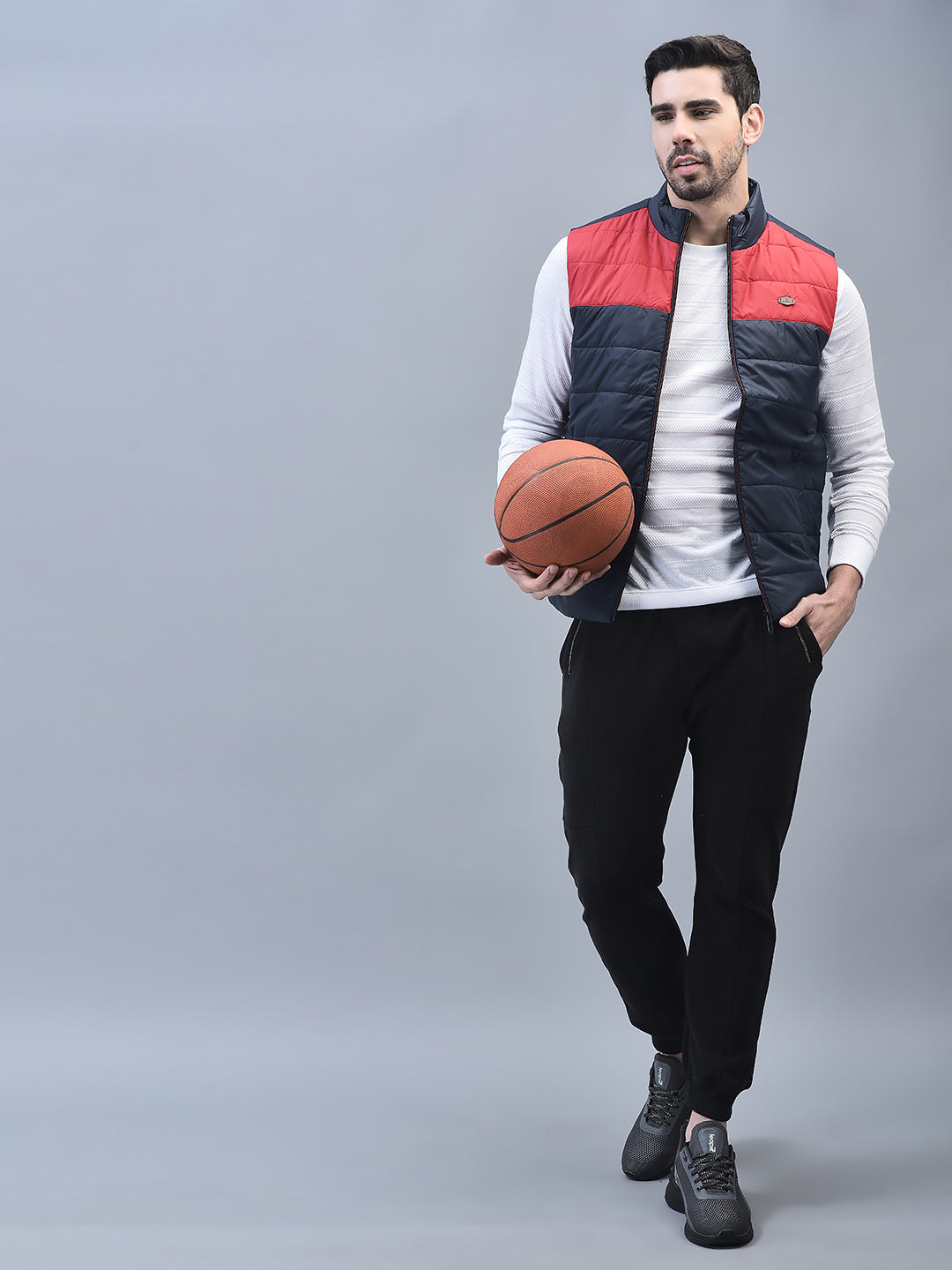 Canoe Men Sleeveless Bomber Jacket