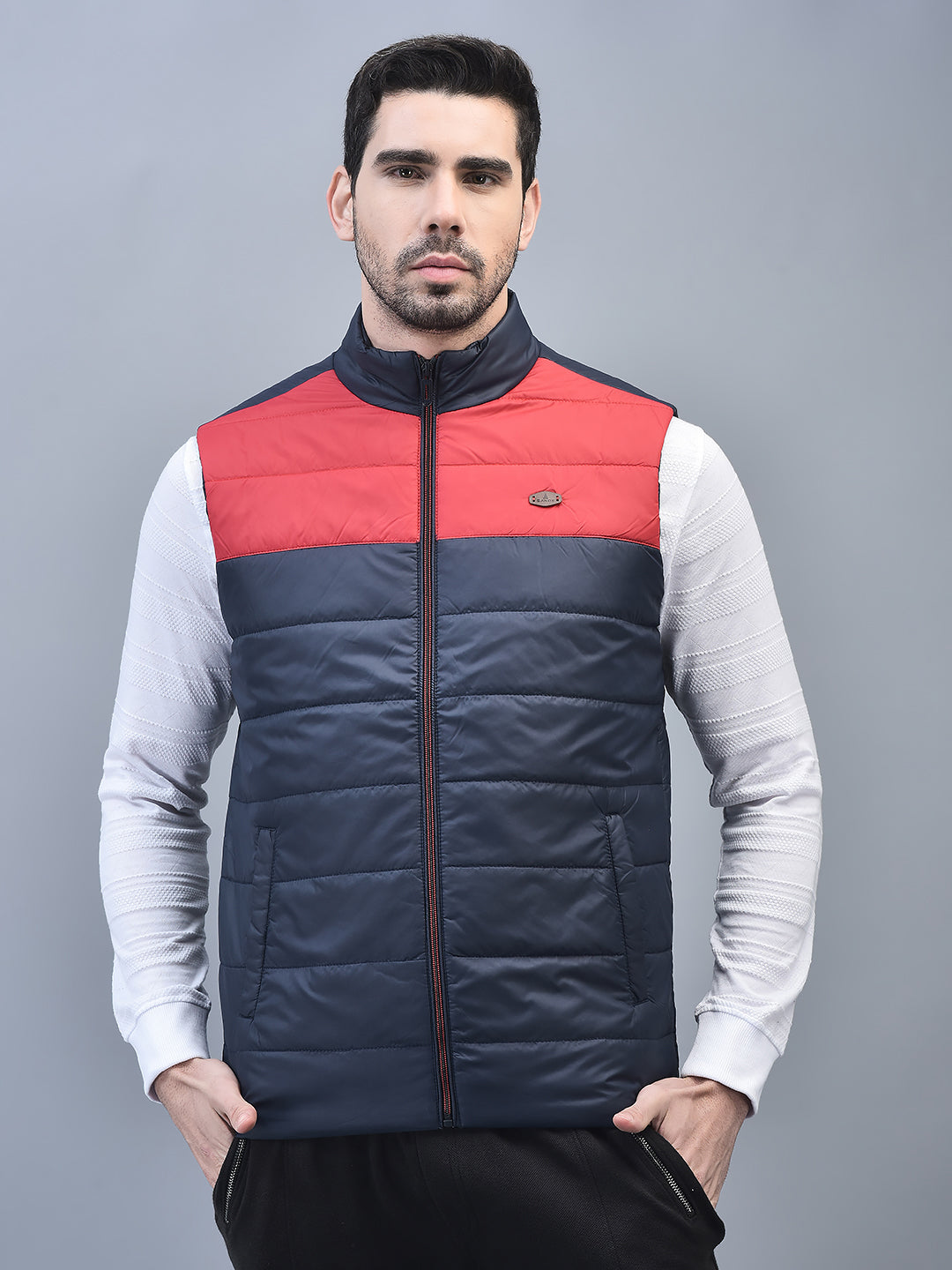 Canoe Men Sleeveless Bomber Jacket