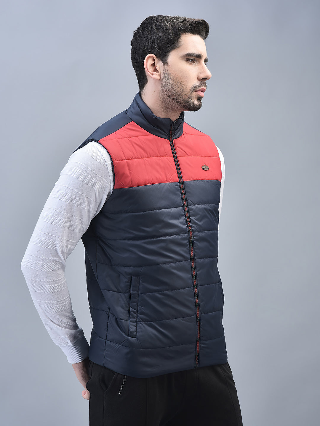 Canoe Men Sleeveless Bomber Jacket