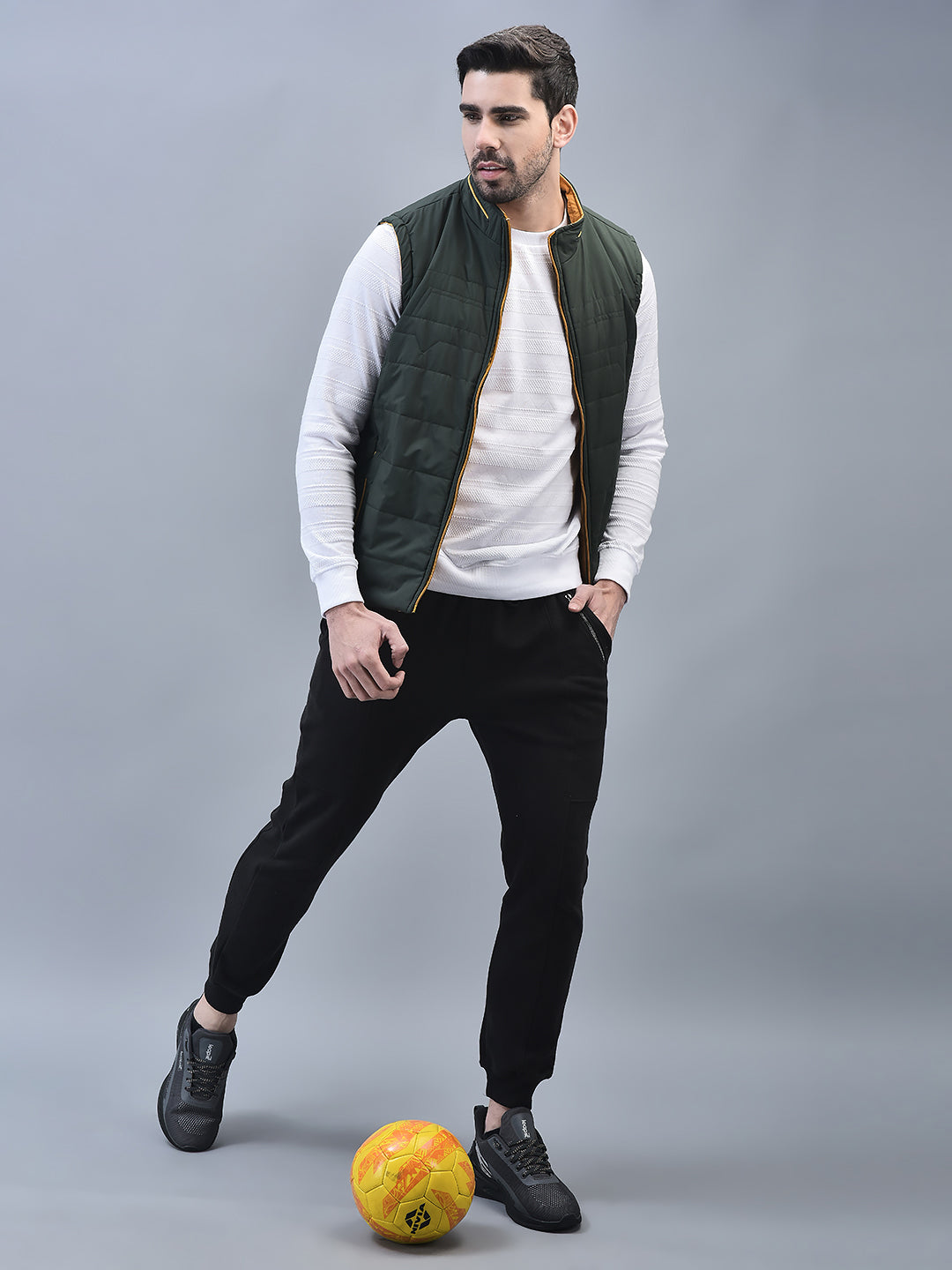 Canoe Men Sleeveless Bomber Jacket