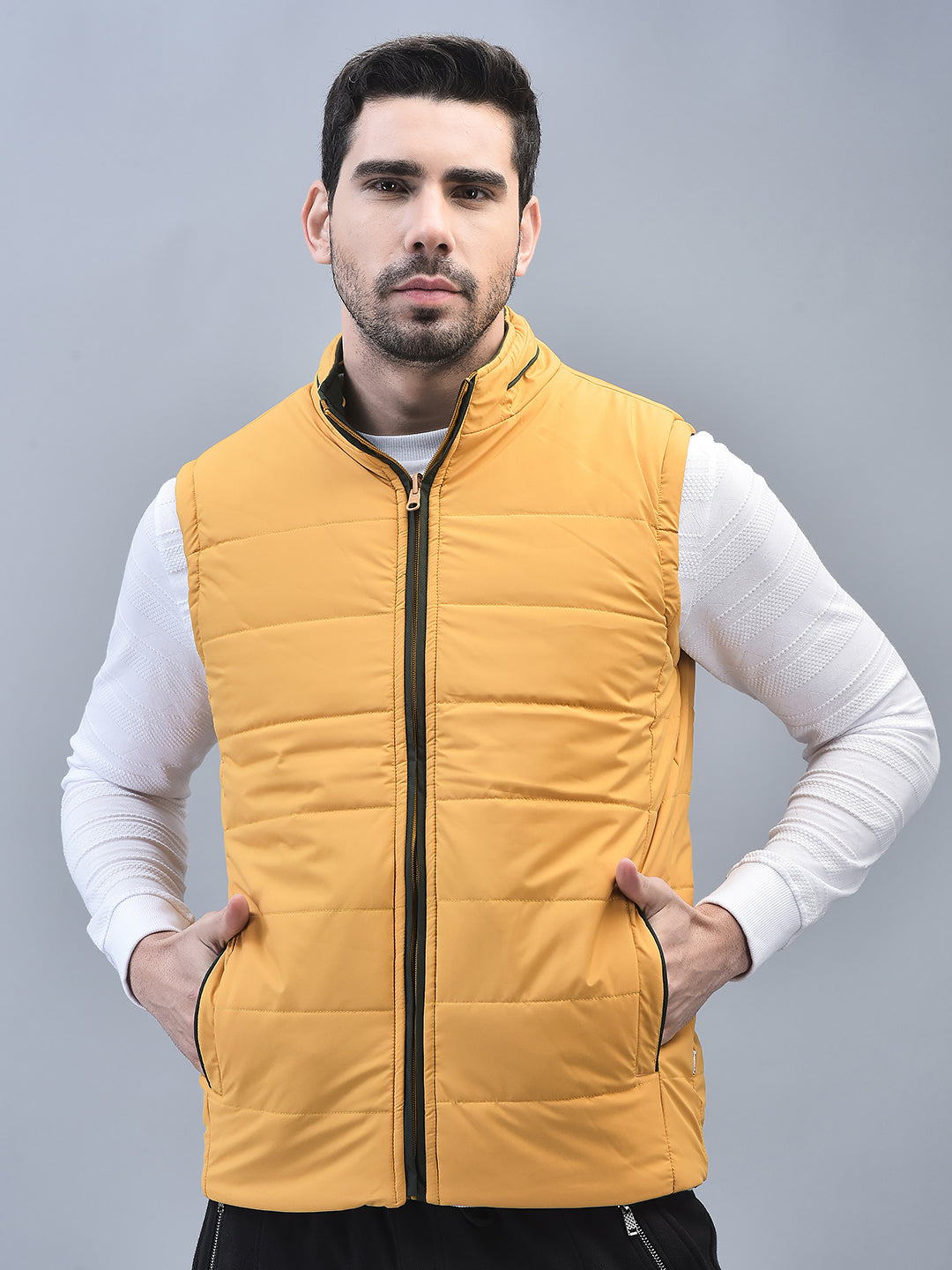 Canoe Men Sleeveless Bomber Jacket