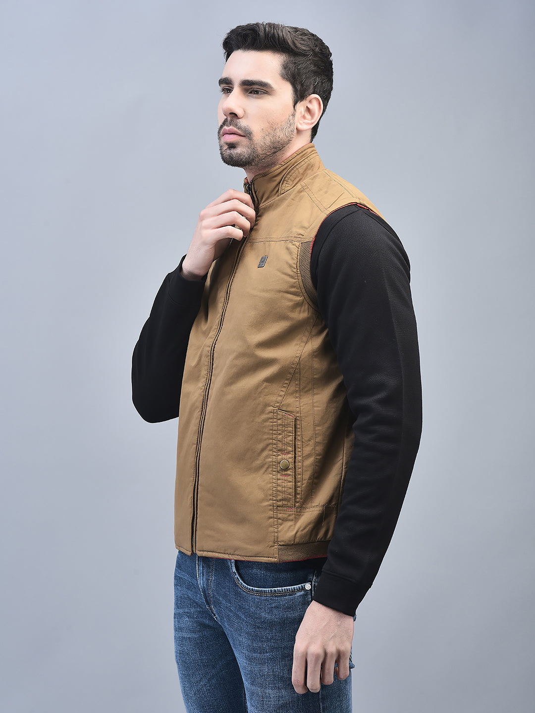 Canoe Men Full Sleeve Bomber Jacket