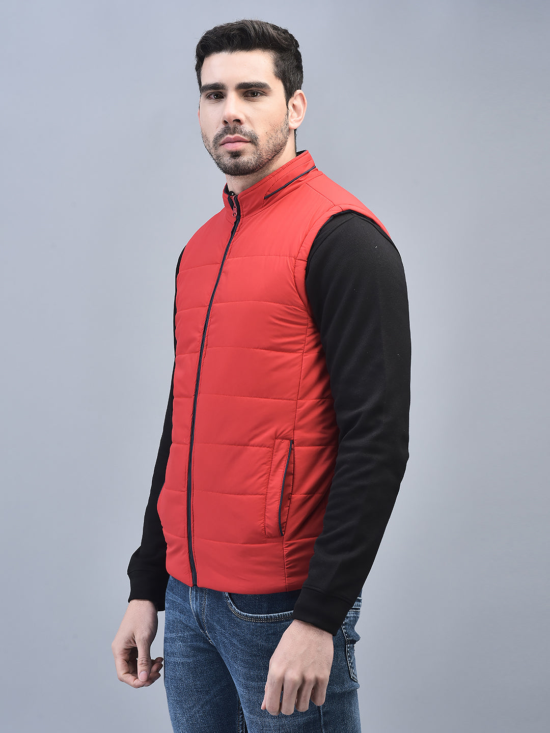 Canoe Men Sleeveless Bomber Jacket