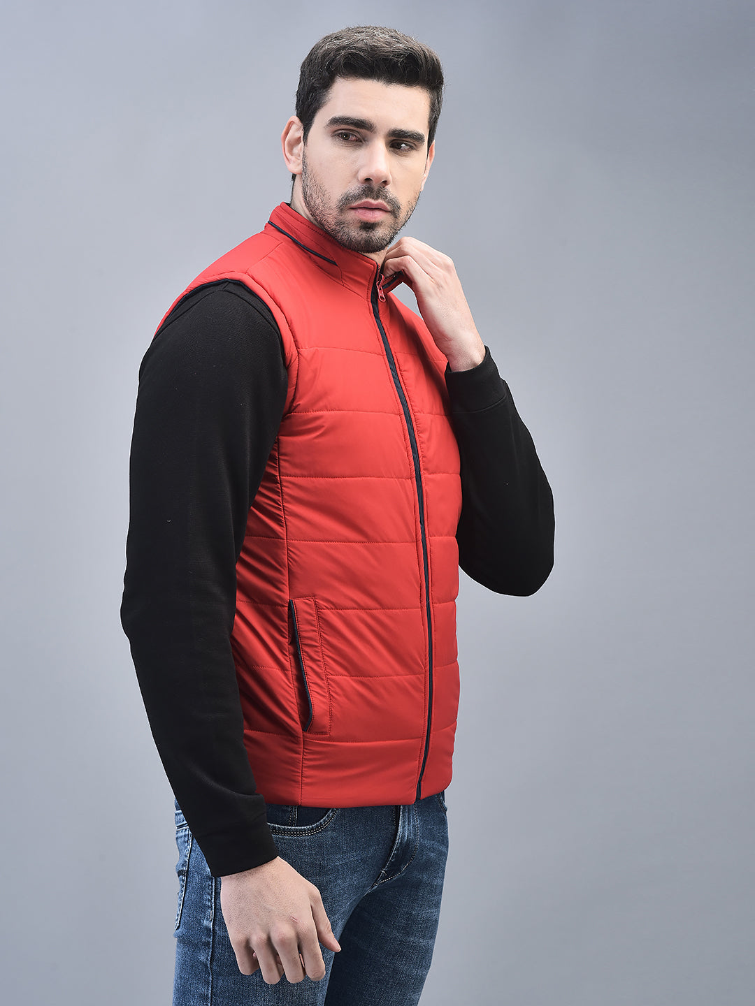 Canoe Men Sleeveless Bomber Jacket