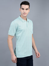 Load image into Gallery viewer, Canoe Men Short Sleeve Polo Neck Solid Pattern T-Shirt
