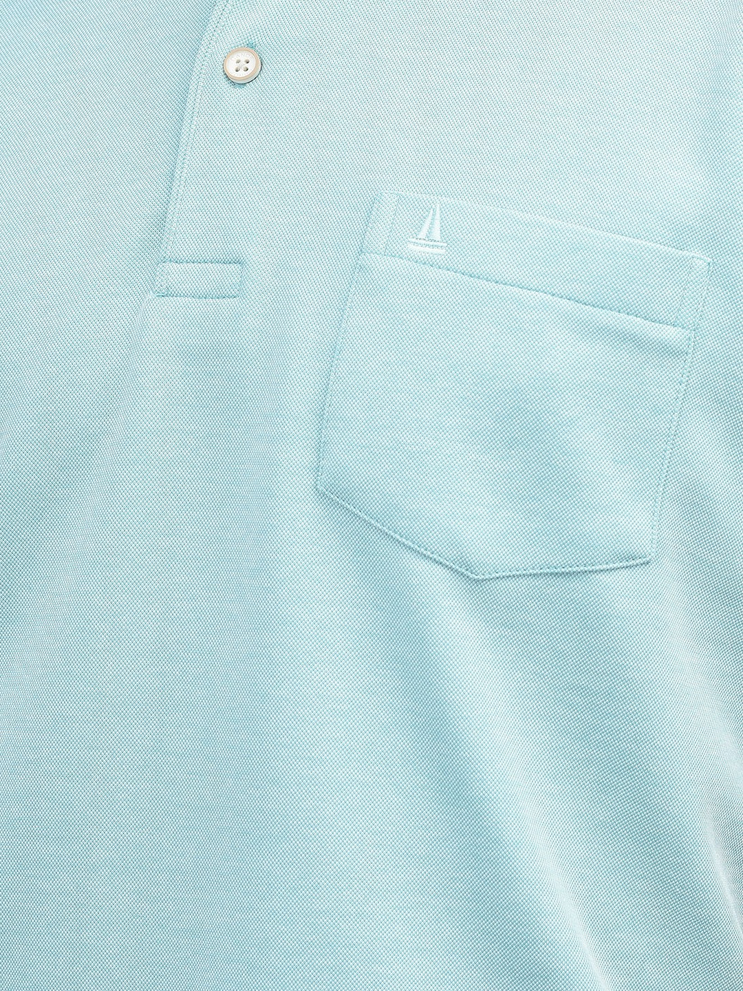 Canoe Men Short Sleeve Polo Neck Solid Pattern T-Shirt