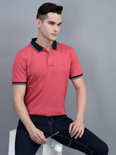 Load image into Gallery viewer, Canoe Men Short Sleeve Polo Neck Solid Pattern T-Shirt
