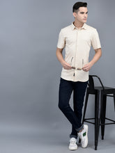 Load image into Gallery viewer, Canoe Knitted Casual Shirt Spread Collar Short Sleeve Solid Pattern
