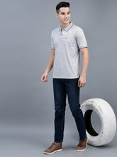 Load image into Gallery viewer, Canoe Men Short Sleeve Polo Neck Solid Pattern T-Shirt

