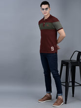 Load image into Gallery viewer, Canoe Men Short Sleeve Polo Neck Solid Pattern T-Shirt
