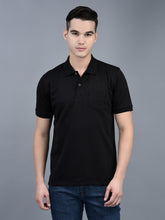 Load image into Gallery viewer, Canoe Men Short Sleeve Polo Neck Solid Pattern T-Shirt
