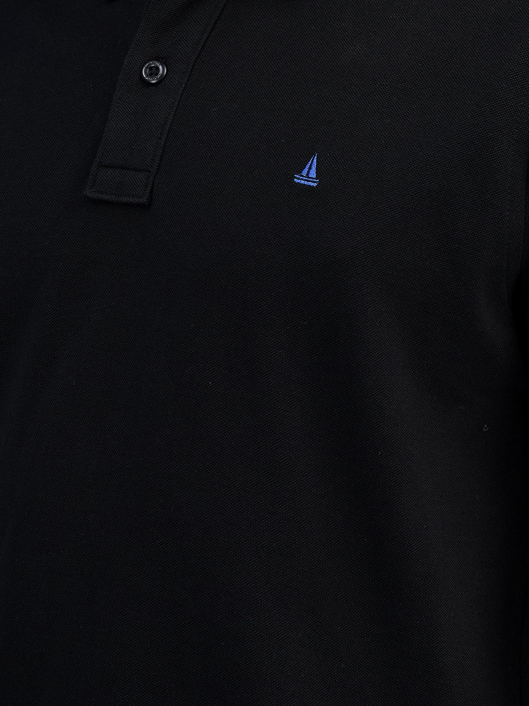 Canoe Men Short Sleeve Polo Neck Solid Pattern T-Shirt