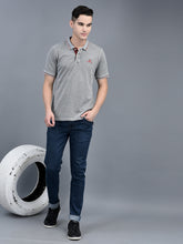 Load image into Gallery viewer, Canoe Men Short Sleeve Polo Neck Solid Pattern T-Shirt

