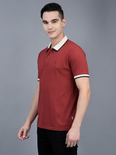 Load image into Gallery viewer, Canoe Men Short Sleeve Polo Neck Solid Pattern T-Shirt
