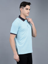 Load image into Gallery viewer, Canoe Men Short Sleeve Polo Neck Solid Pattern T-Shirt

