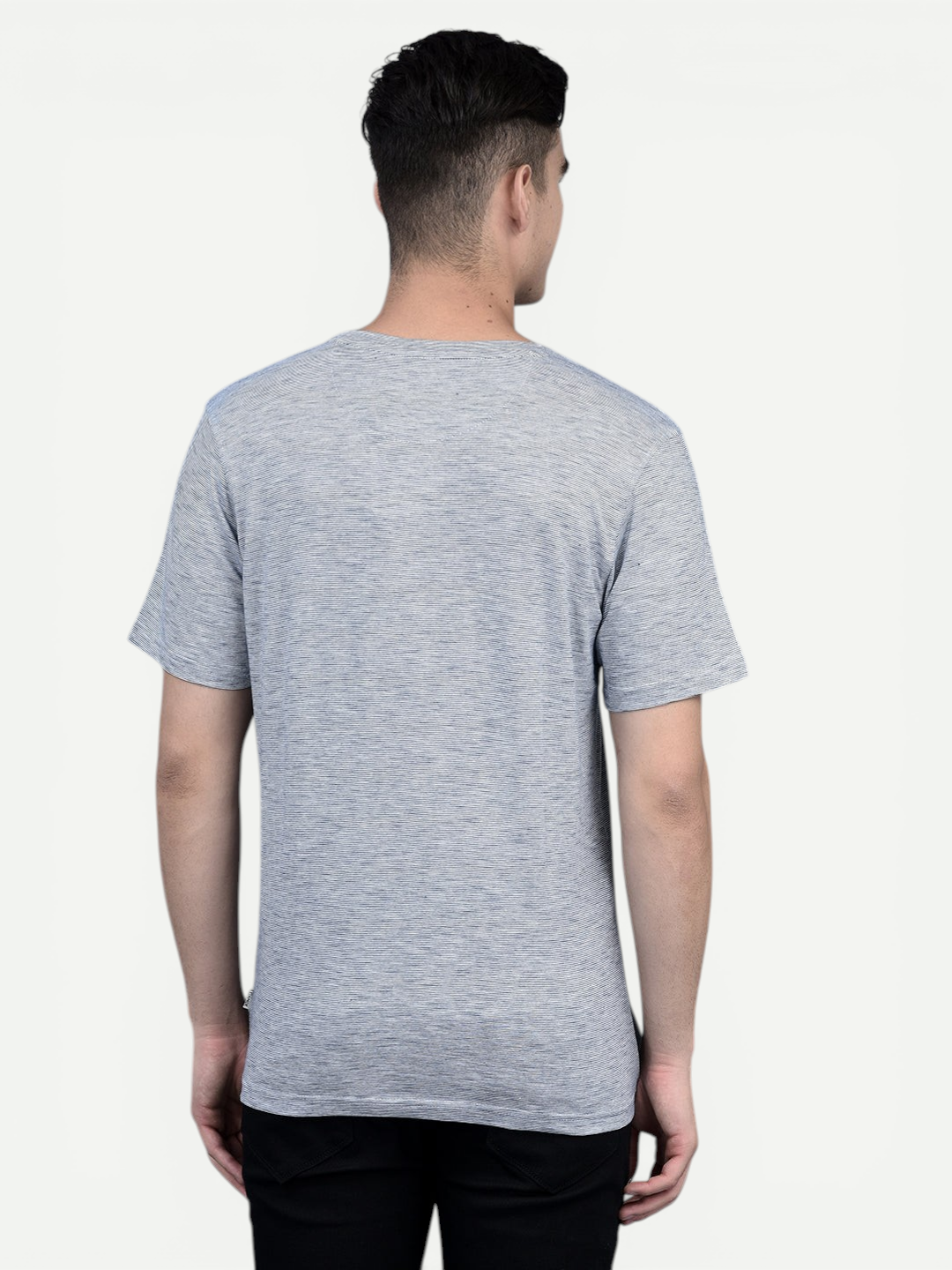 Canoe Men Short Sleeve Polo Neck Solid Pattern T-Shirt