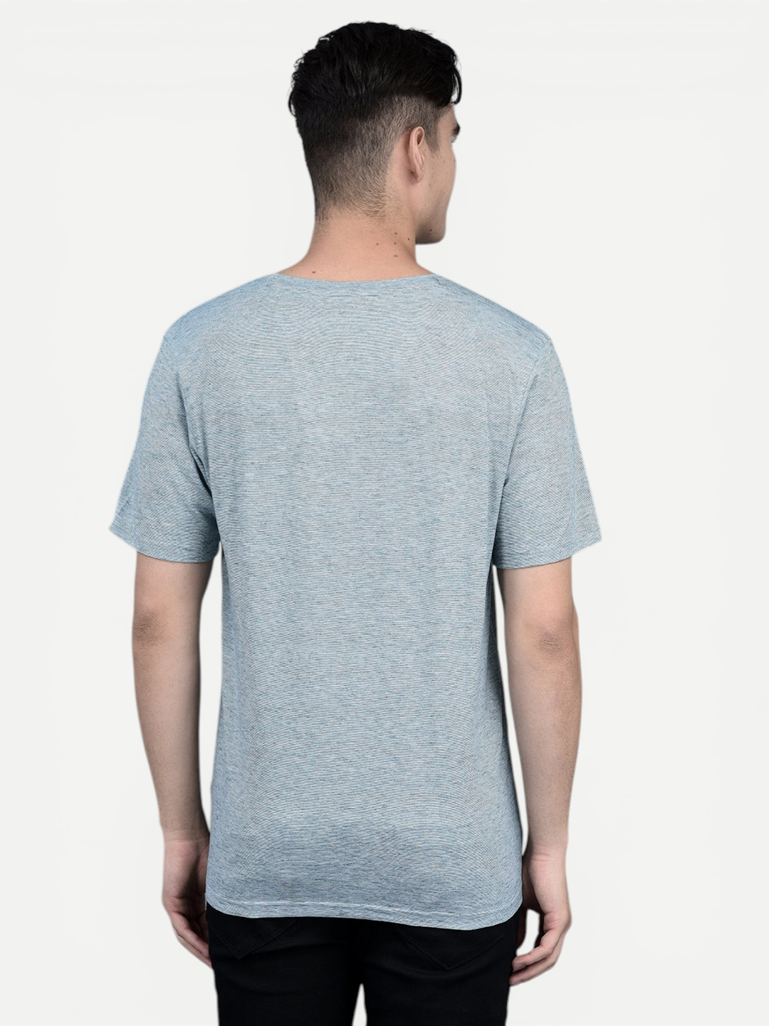 Canoe Men Short Sleeve Polo Neck Solid Pattern T-Shirt