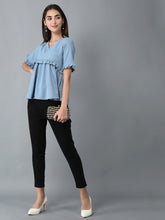 Load image into Gallery viewer, Canoe Women V-Neck Peplum Style Top
