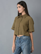 Load image into Gallery viewer, Canoe Women Loose Fit Crop Shirt

