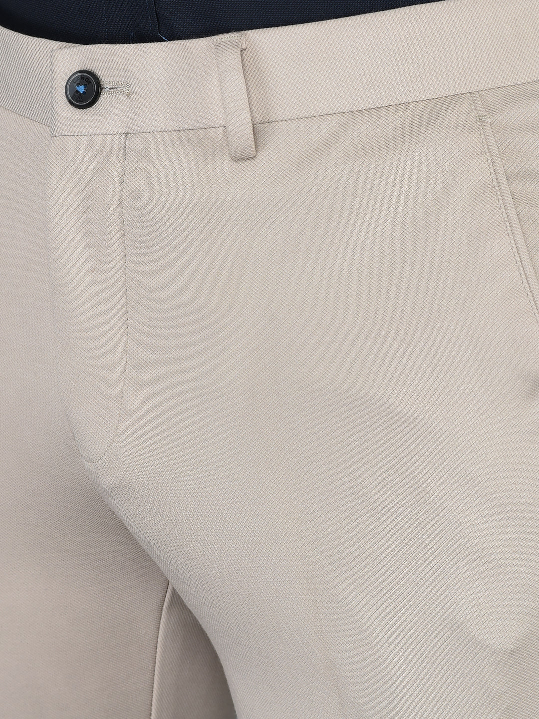 CANOE MEN Formal Trouser  Beige Color