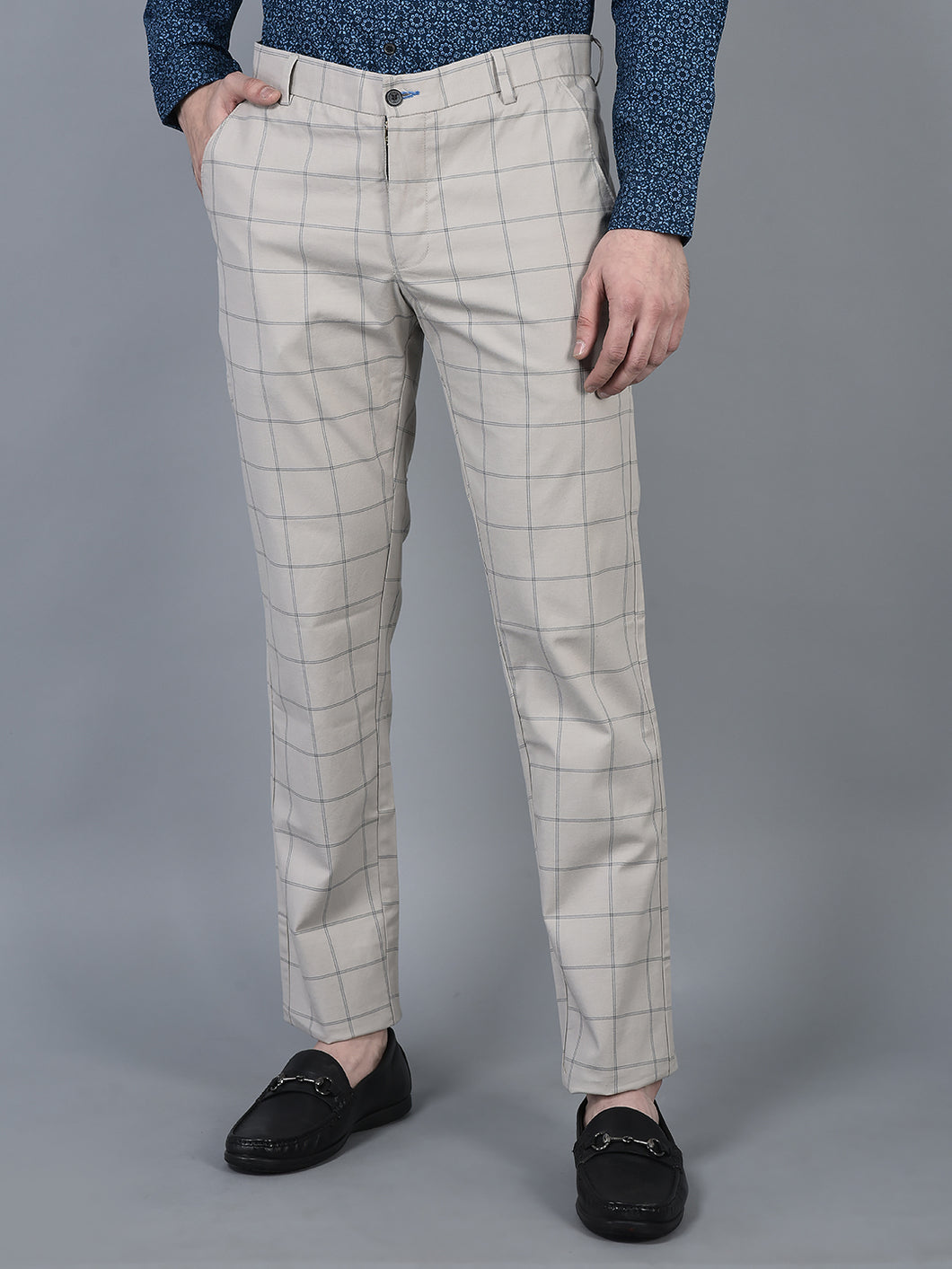 CANOE MEN Formal Trouser Beige Color